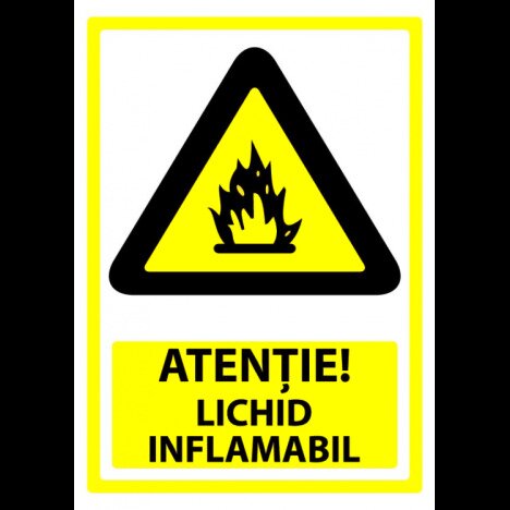 Semn pentru lichid inflamabil